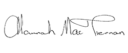 Minister Alannah MacTiernan Signature